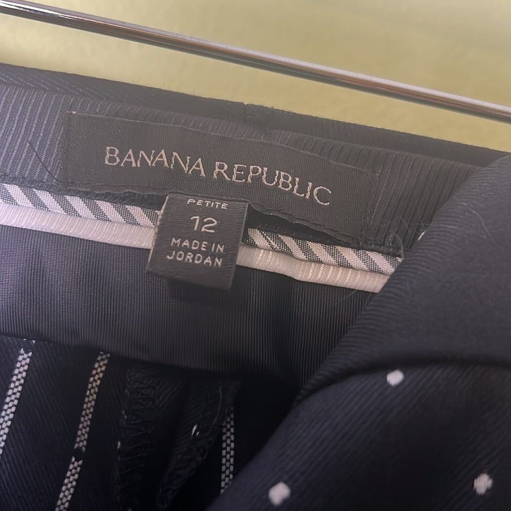 Banana Republic working, dressing, career, size 12 Men's Black Patterned Pants - Picture 5 of 6